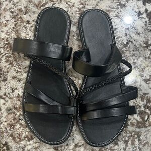Black Strappy Sandals